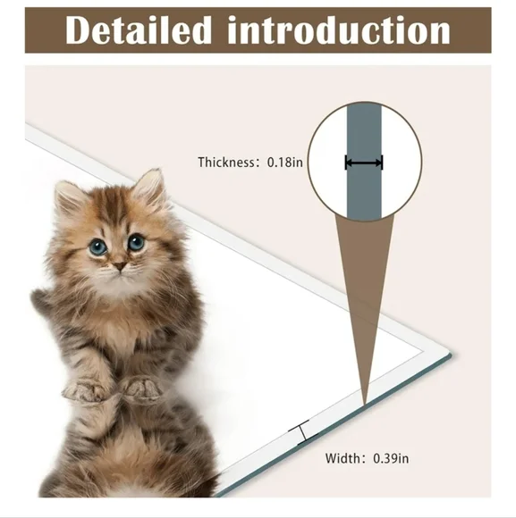 Bathroom-Mirror-for-Wall,12x16in Small Frameless Wall Mounted Mirrors, - Picture 4 of 6